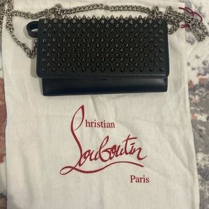 Christian Louboutin Black Studded Wallet